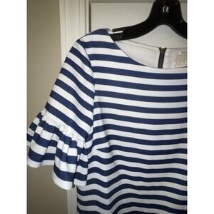 STS SAIL TO STABLE DRESS STRIPED Size 6 Nautical Navy White